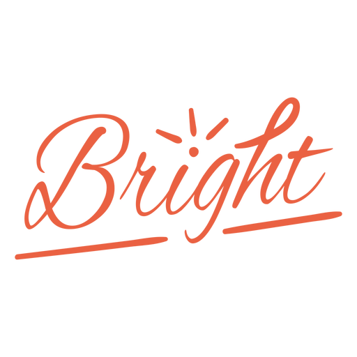 Bright hand written lettering quote