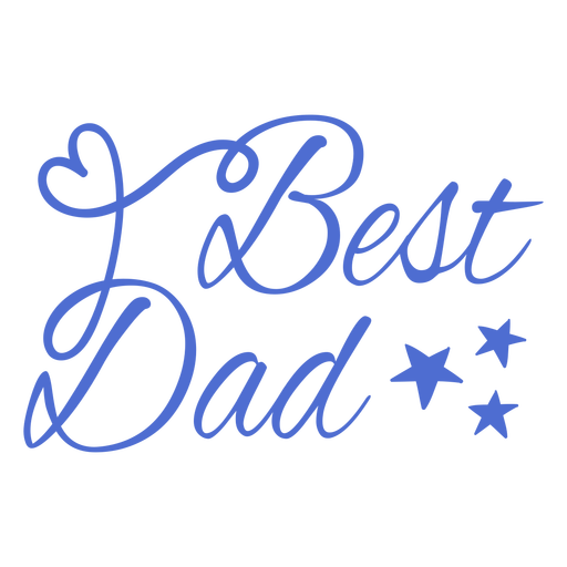 Best dad hand written lettering quote