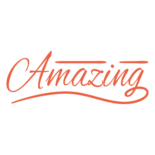 Amazing hand written lettering quote PNG Design