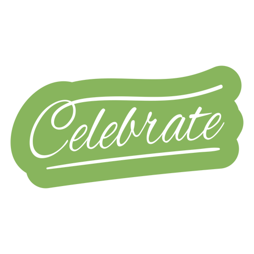 Celebrate lettering cut out quote PNG Design