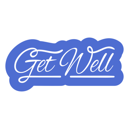Get well lettering cut out quote