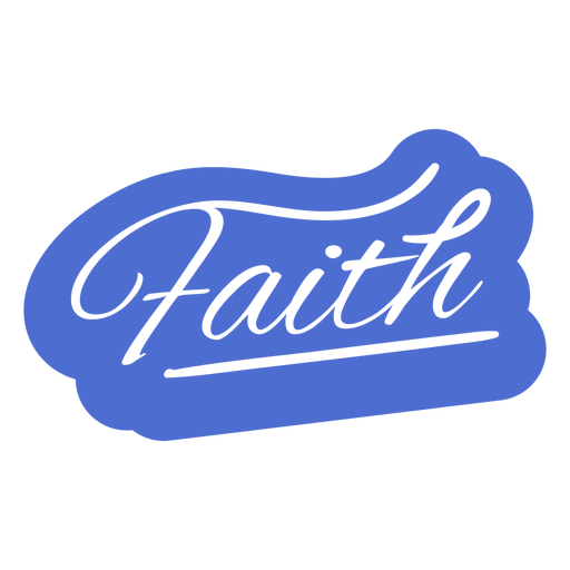 Cita recortada de letras de fe Diseño PNG