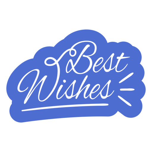 Best wishes quote lettering badge PNG Design