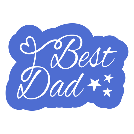 Best dad quote lettering badge PNG Design
