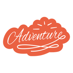 Citação de recorte de letras de aventura Desenho PNG