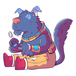 Wolf wild animal gamer character Transparent PNG
