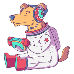 Personagem de jogador de animais de estimação de cachorro Desenho PNG