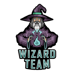 Wizard team color stroke Transparent PNG