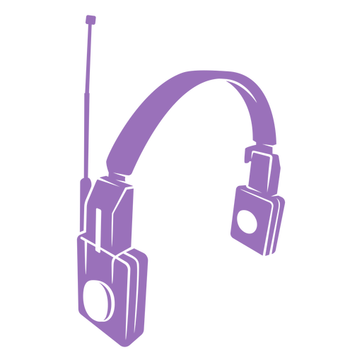 Auriculares con micrófono Diseño PNG