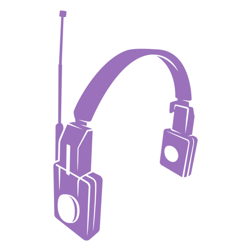 Headphones with microphone PNG Design