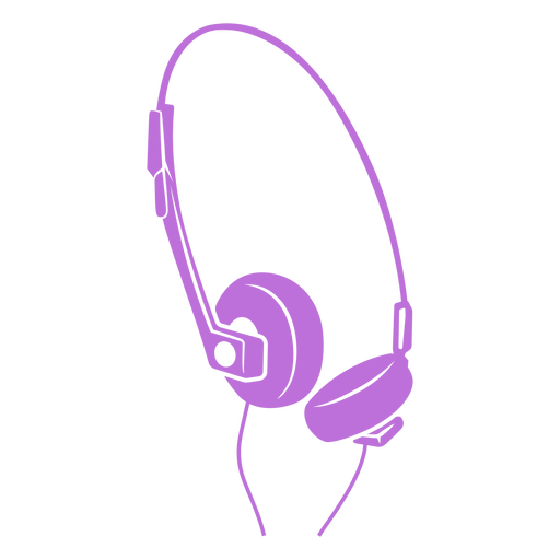 Auriculares con micrófono recortados Diseño PNG