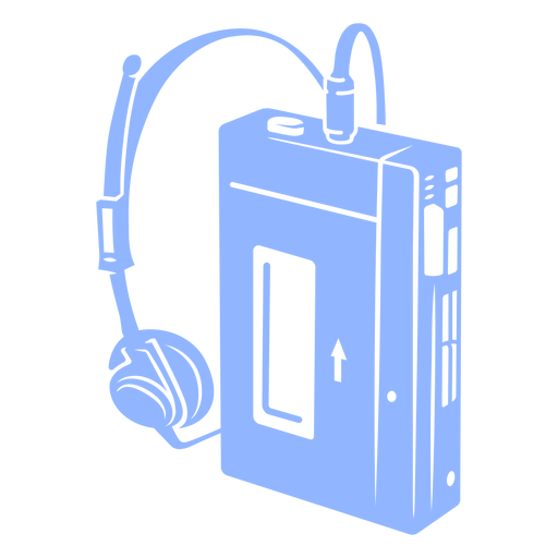 Reproductor de música vintage recortado Diseño PNG