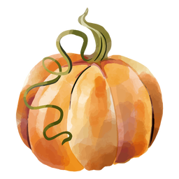 Pumpkin watercolor Transparent PNG