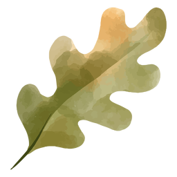 Green leaf watercolor PNG Design