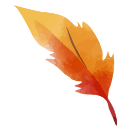 Schönes Fallblatt-Aquarell PNG-Design
