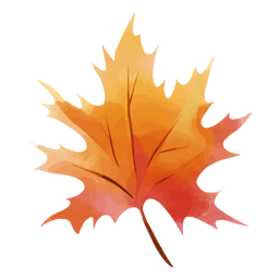 Autumn leaf watercolor Transparent PNG