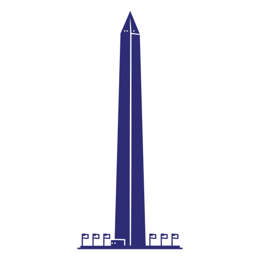 Washington monument cut out