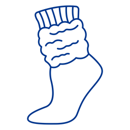 Warm socks stroke PNG Design Transparent PNG