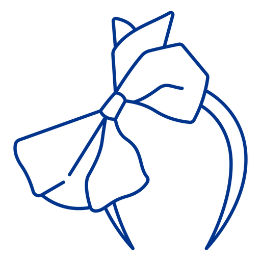 Bow headpiece stroke PNG Design