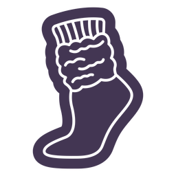 Warm socks cut out PNG Design