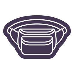 Sporty fanny pack cut out PNG Design