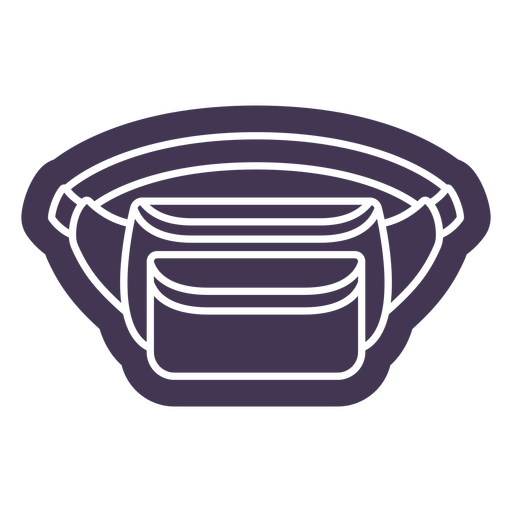 Sporty fanny pack cut out PNG Design