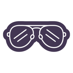 Aviator glasses cut out PNG Design Transparent PNG