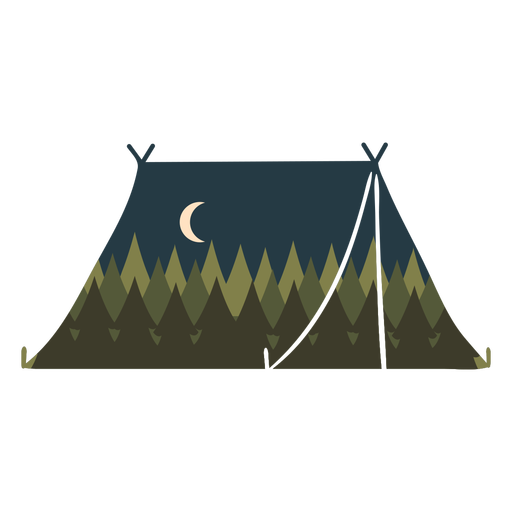 Forest tent cut out PNG Design