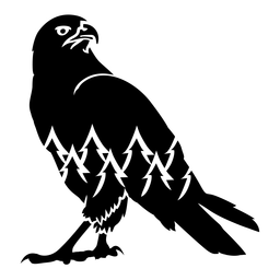 Forest eagle bird cut out PNG Design