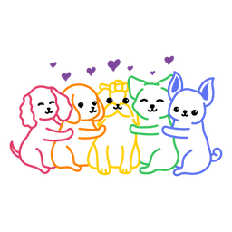 Animais do Orgulho - 20 Desenho PNG