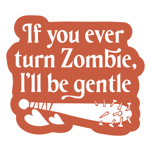 Lustiges Zombie-Liebeszitat ausgeschnitten