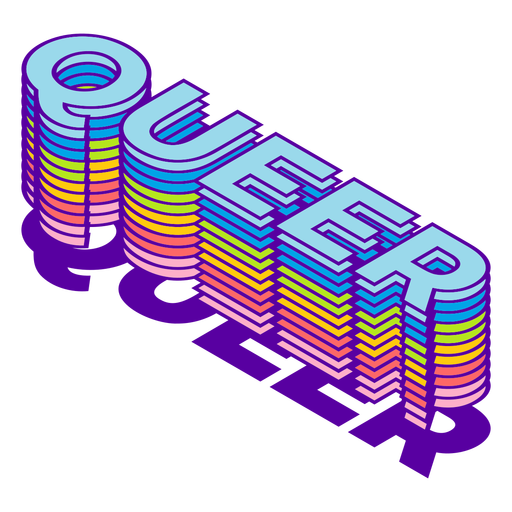 Queer 3d Diseño PNG