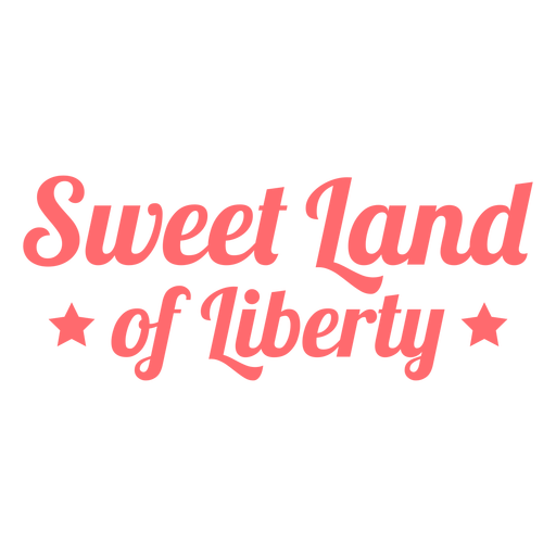 Sweet land of liberty flat