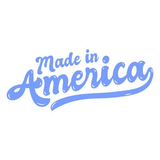 Hergestellt in Amerika glänzend PNG-Design