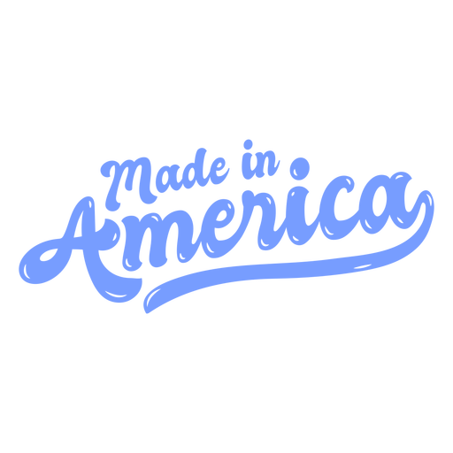 Made in america glossy PNG Design