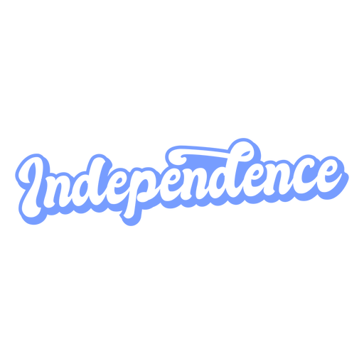 Independence badge cut out PNG Design