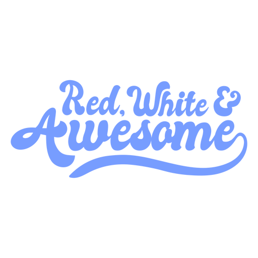 Red, white and awesome flat