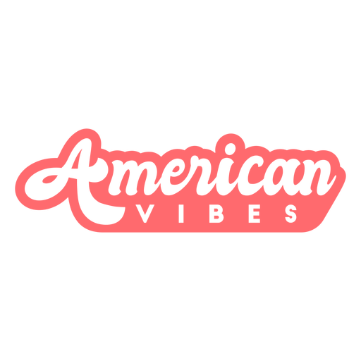 American Vibes ausgeschnittenes Abzeichen PNG-Design