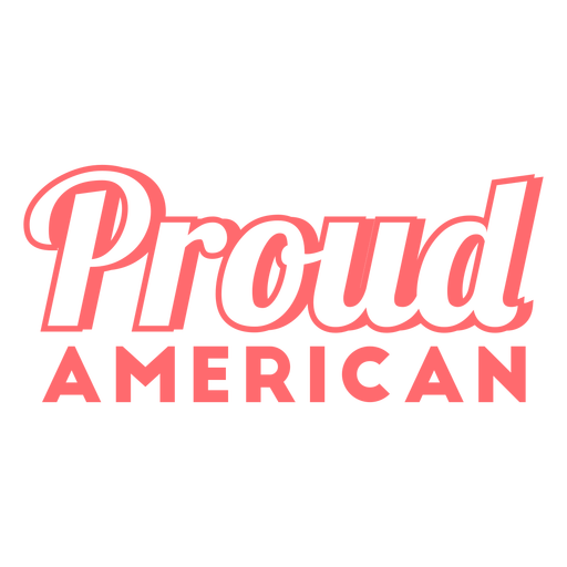 Proud american cut out