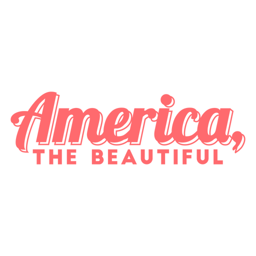 América, la insignia hermosa Diseño PNG
