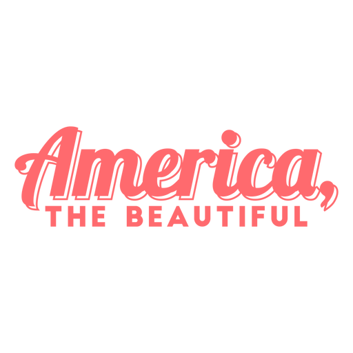 Amerika, das schöne Abzeichen PNG-Design