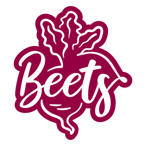 Beets label lettering