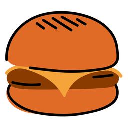 18-Food-Meals-FlatWashInkContourOverlay-VinylColor - 16 Desenho PNG