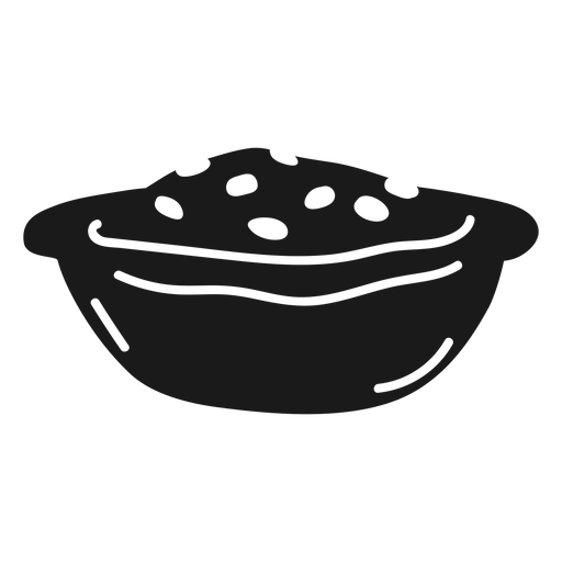 Hot pot with beans cut out PNG Design