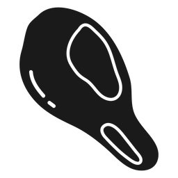Fried chicken leg cut out PNG Design