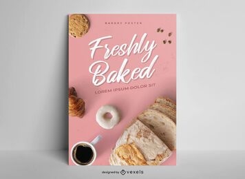 Simple photographic baking poster