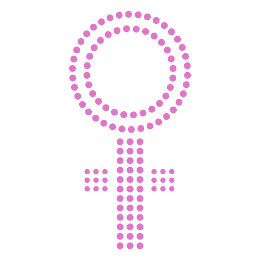 Frauensymbol flach PNG-Design