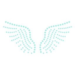 Alas de angel planas Diseño PNG