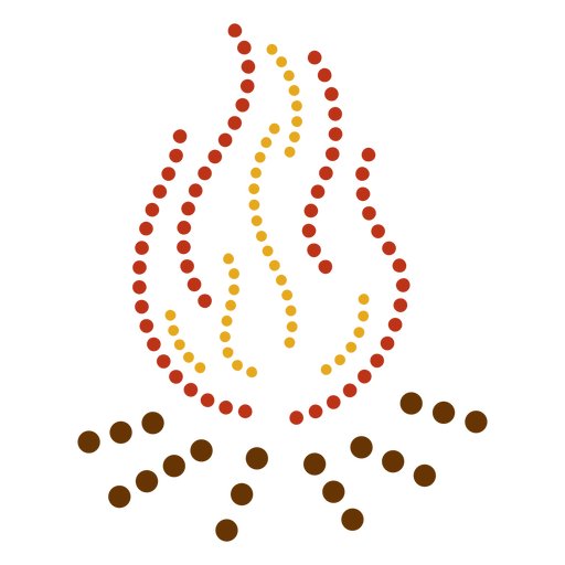 Plano de fuego de leña Diseño PNG