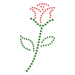 Puntos de rosa planos Diseño PNG